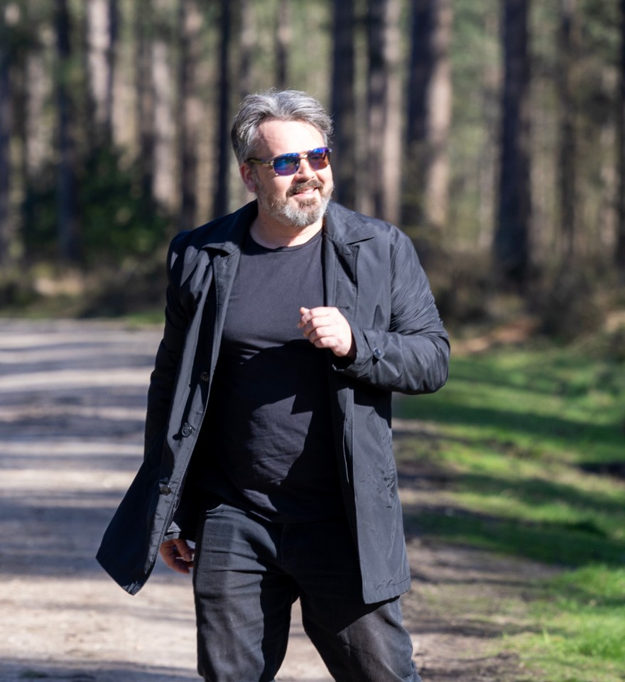 Paul Cattermole was snapped walking through the wood near his home just a day before he died