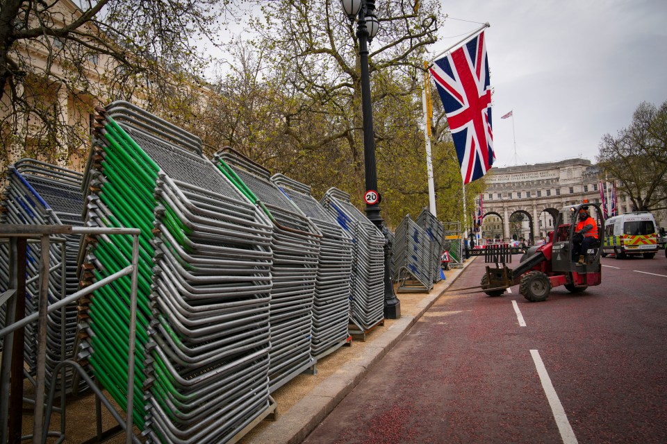 Preparations have already started for the King's big day