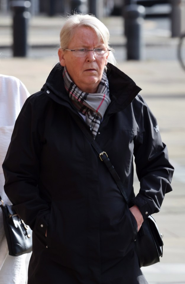 Sharon pictured outside Newcastle Crown Court today