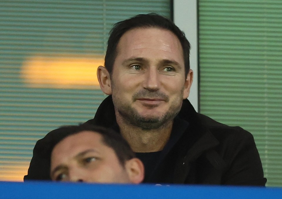 Ex-Chelsea midfielder and manager Frank Lampard was in the stands