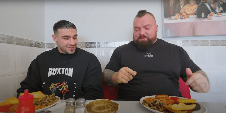 Tommy Fury and Eddie Hall swapped diets for the day