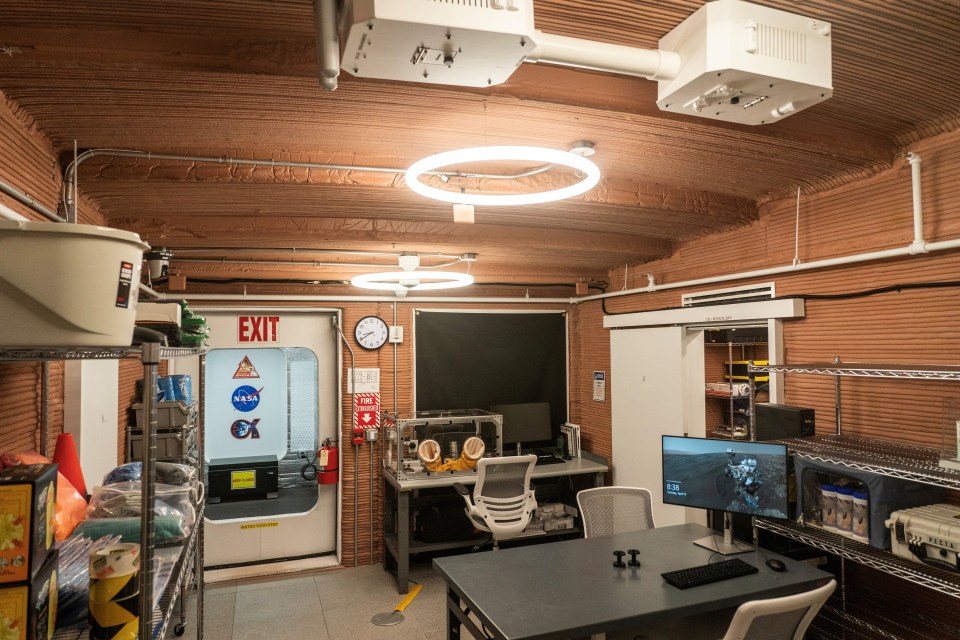 A working area is seen inside the Mars Dune Alpha, NASA's simulated Mars habitat, being used as preparations for sending humans to the Red Planet, at the agency's Johnson Space Center in Houston, Texas, U.S. April 11, 2023. REUTERS/Go Nakamura