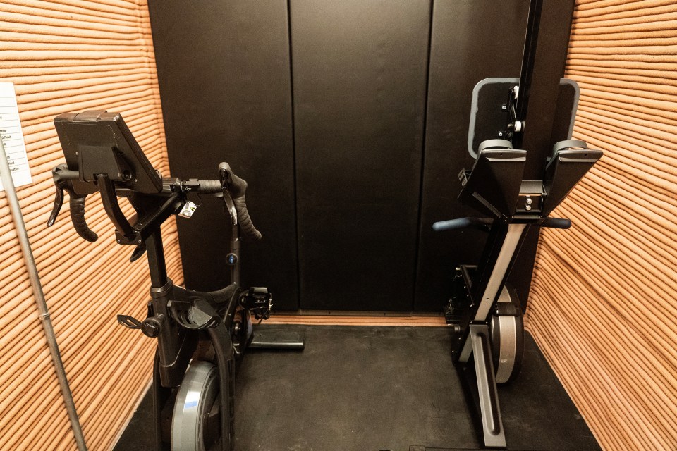 Exercise equipments are seen inside the Mars Dune Alpha, NASA's simulated Mars habitat, being used as preparations for sending humans to the Red Planet, at the agency's Johnson Space Center in Houston, Texas, U.S. April 11, 2023. REUTERS/Go Nakamura