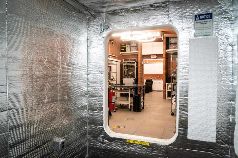 A working area is seen inside the Mars Dune Alpha, NASA's simulated Mars habitat, being used as preparations for sending humans to the Red Planet, at the agency's Johnson Space Center in Houston, Texas, U.S. April 11, 2023. REUTERS/Go Nakamura
