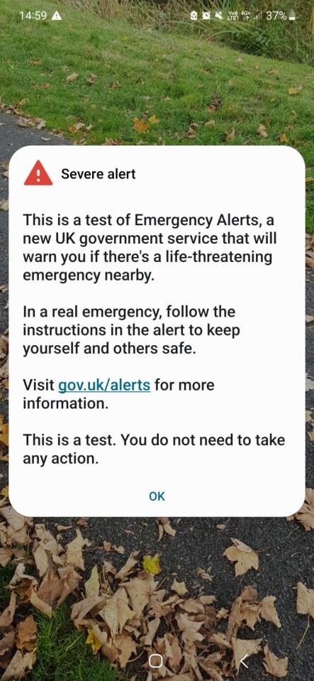 Government security alert on 23 April 2023