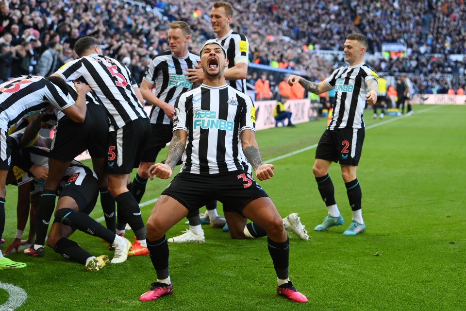Newcastle are up to third after beating Man Utd