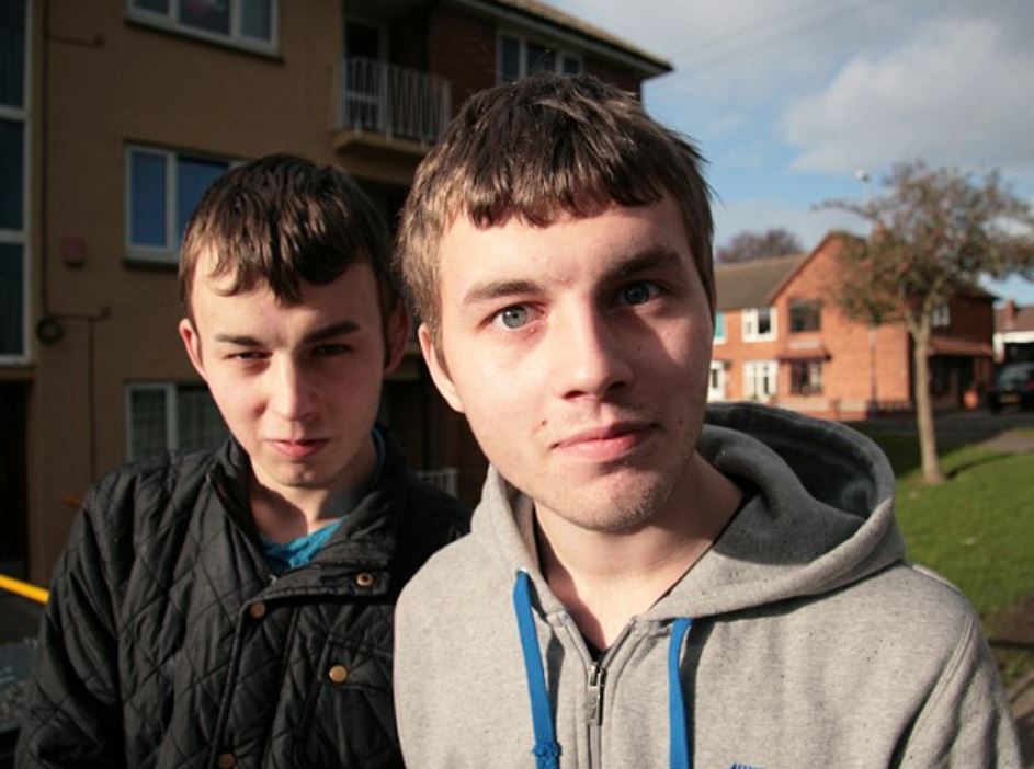 Asbo brothers Danny Oakley, right, and Ricky Oakley, when featured in a Channel 5 documentary