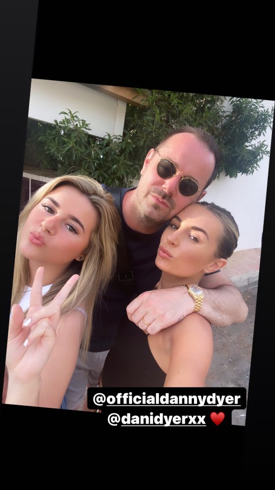 Danny pictured with his daughters Sunnie and Dani