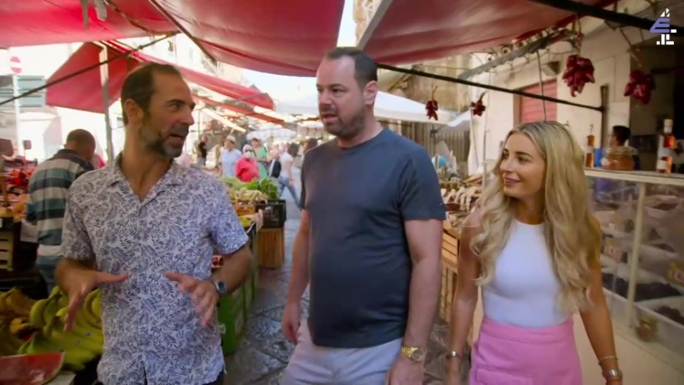 Dani Dyer made a remark while being led around by a tour guide
