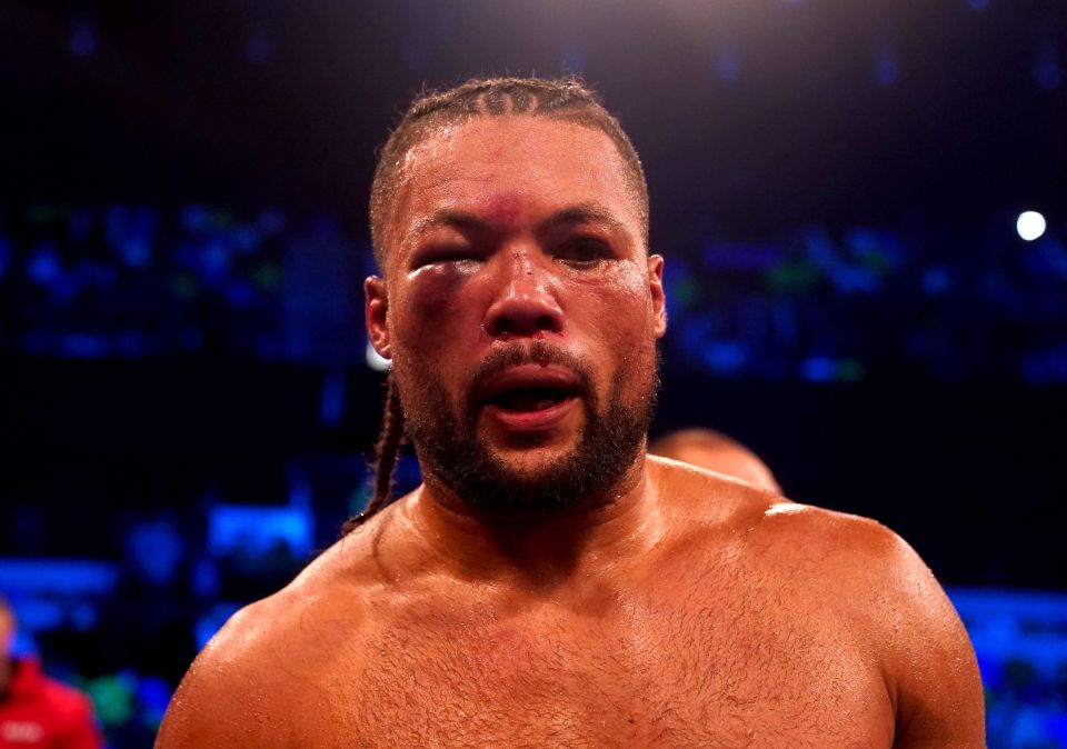 Joe Joyce after defeat to Zhilei Zhang