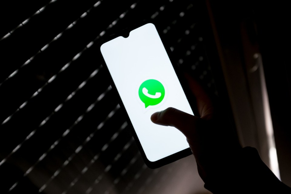 In this photo illustration a WhatsApp logo seen displayed on a smartphone screen in Athens, Greece on April 13, 2022. (Photo Illustration by Nikolas Kokovlis/NurPhoto via Getty Images)