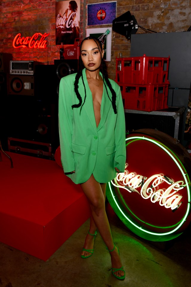 Little Mix beauty Leigh-Anne Pinnock looked super cool in this bright oversized blazer