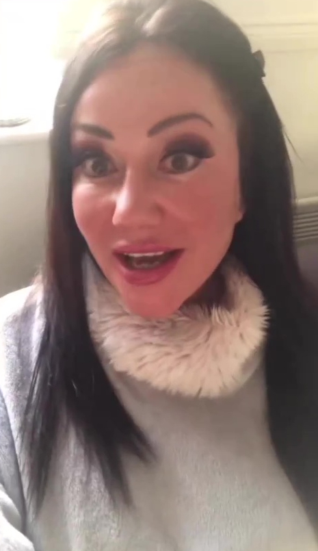 She later showed off the results of her new face