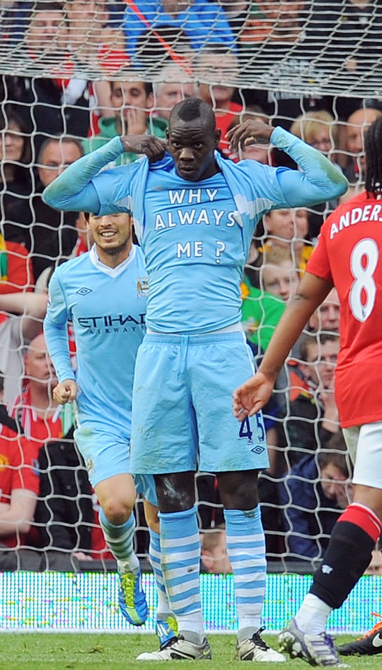 Noel Gallagher asked former striker Mario Balotelli for this shirt, but was sent a copy instead