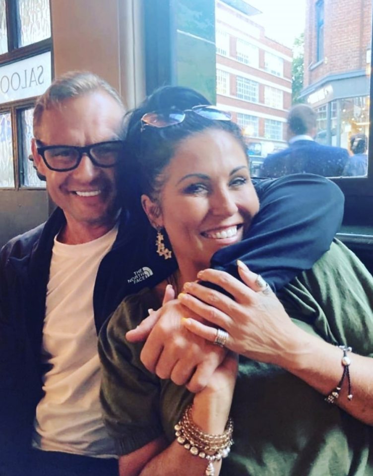 Jessie Wallace all smiles with her hubby Justin Gallwey instagram