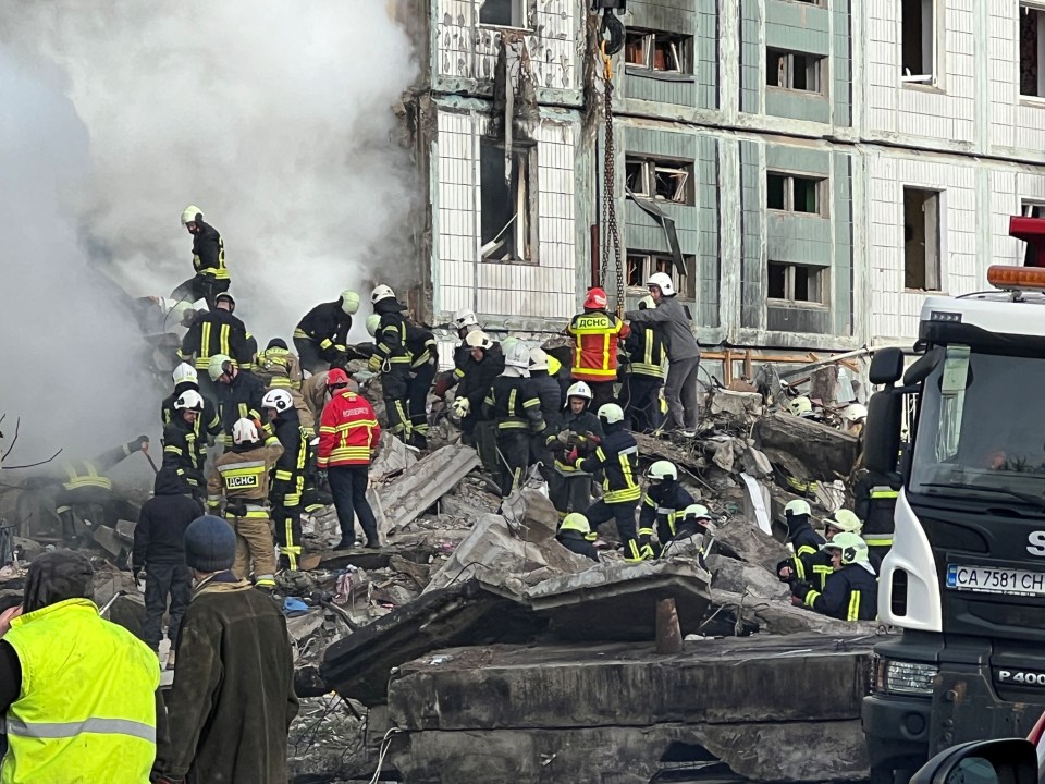 Regions across Ukraine were struck overnight