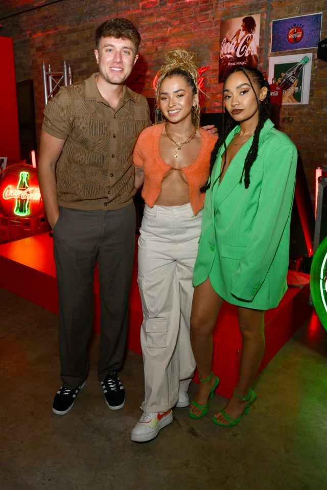 Roman Kemp and Ella Eyre were also pictured with Leigh-Anne