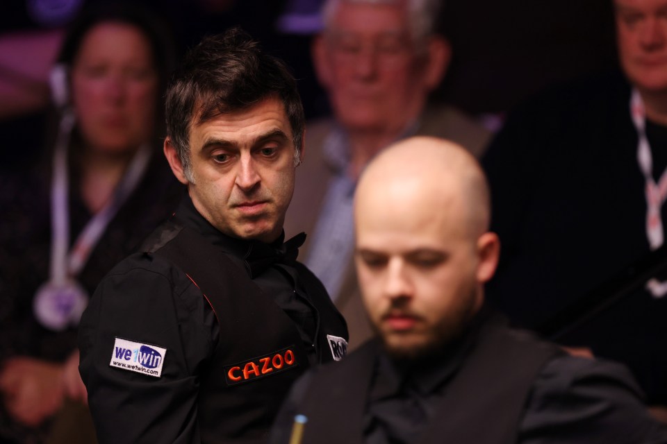 Ronnie O’Sullivan was stunned in defeat against Luca Brecel