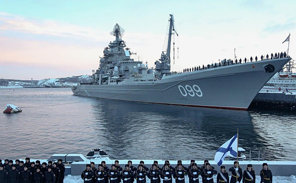 Peter the Great is Russia's flagship vessel and serves in the Northern Fleet