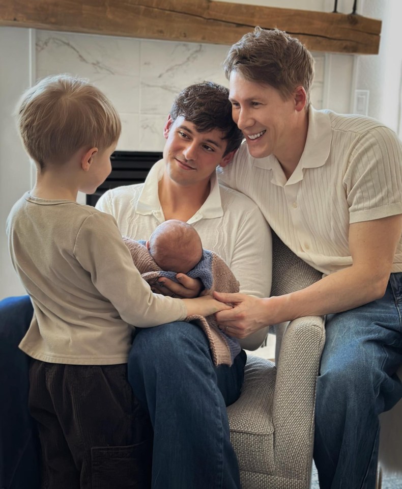 Tom is delighted to be a dad for a second time