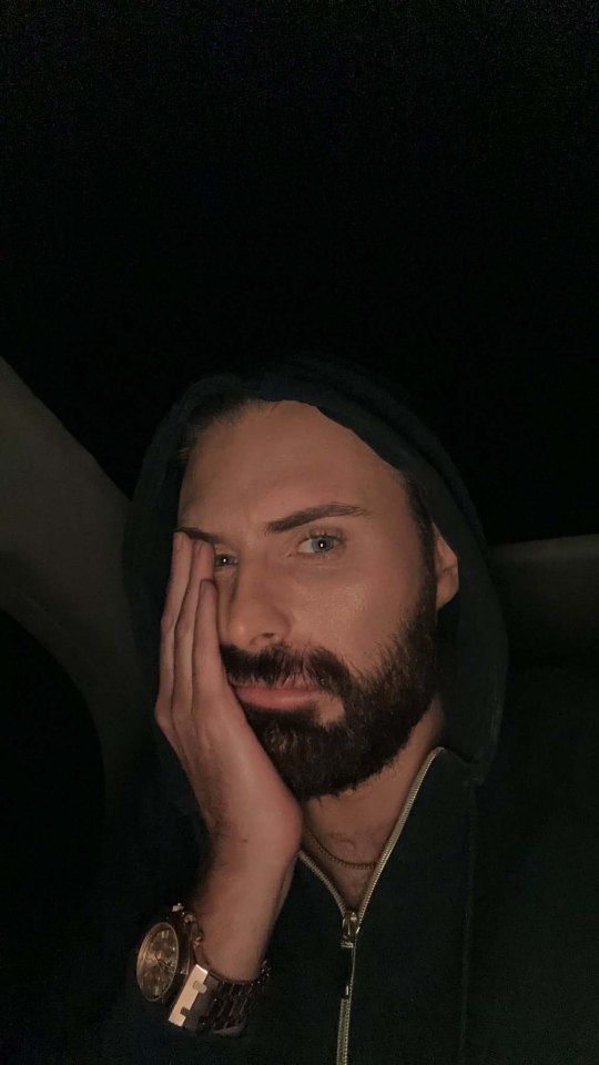 Rylan Clark was in despair after being left stranded in a dark lane
