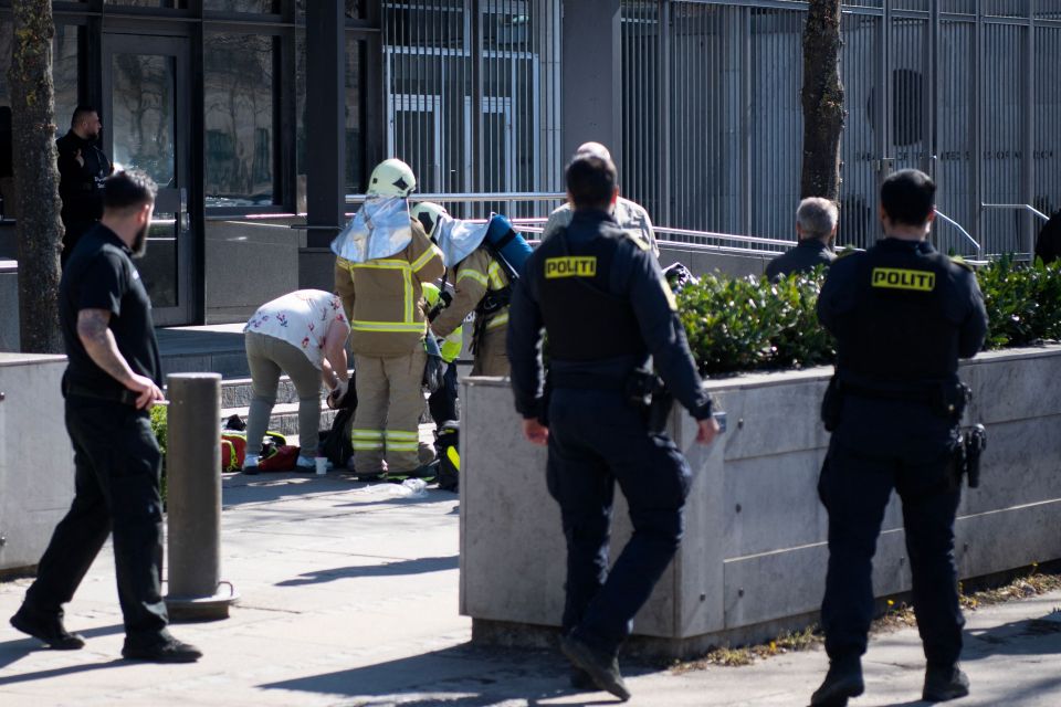Police and emergency services rushed to the scene to save the teen
