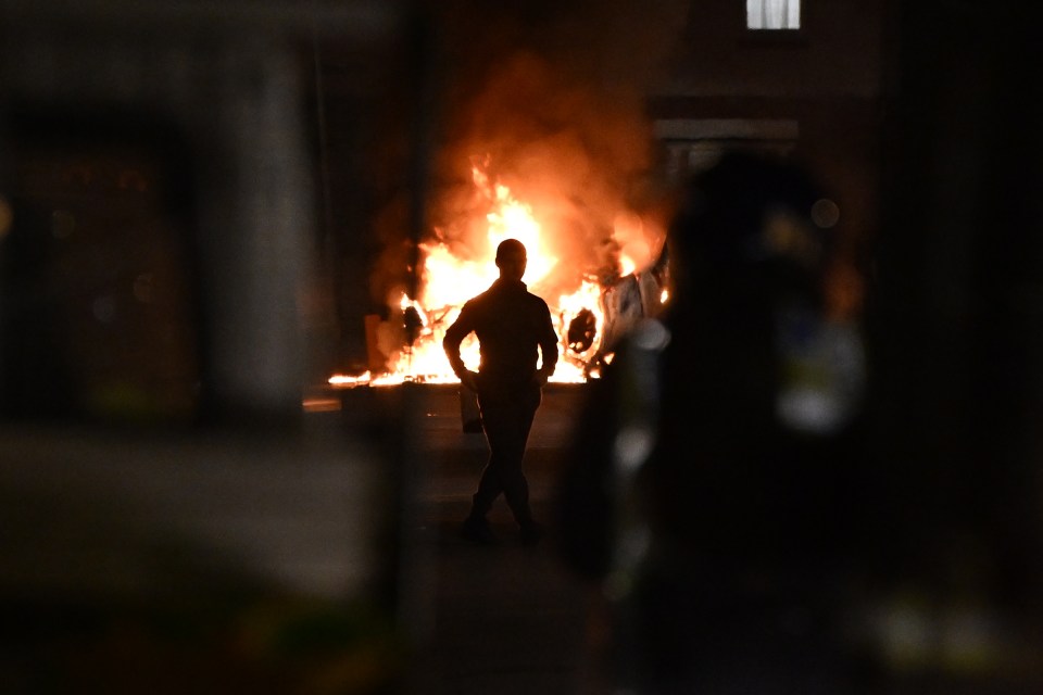 Riots broke out in Ely, Cardiff, last night