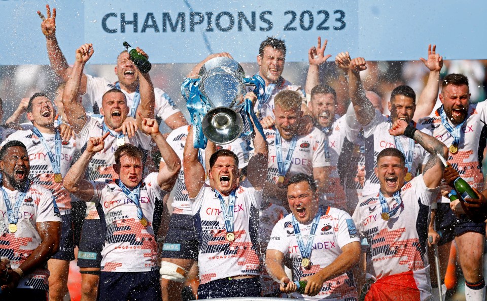 Saracens went on to claim their sixth Premiership title after play resumed