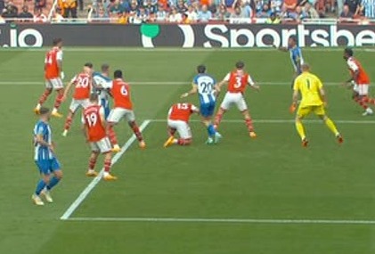 Fans were left fuming by the incident while others felt VAR should have intervened
