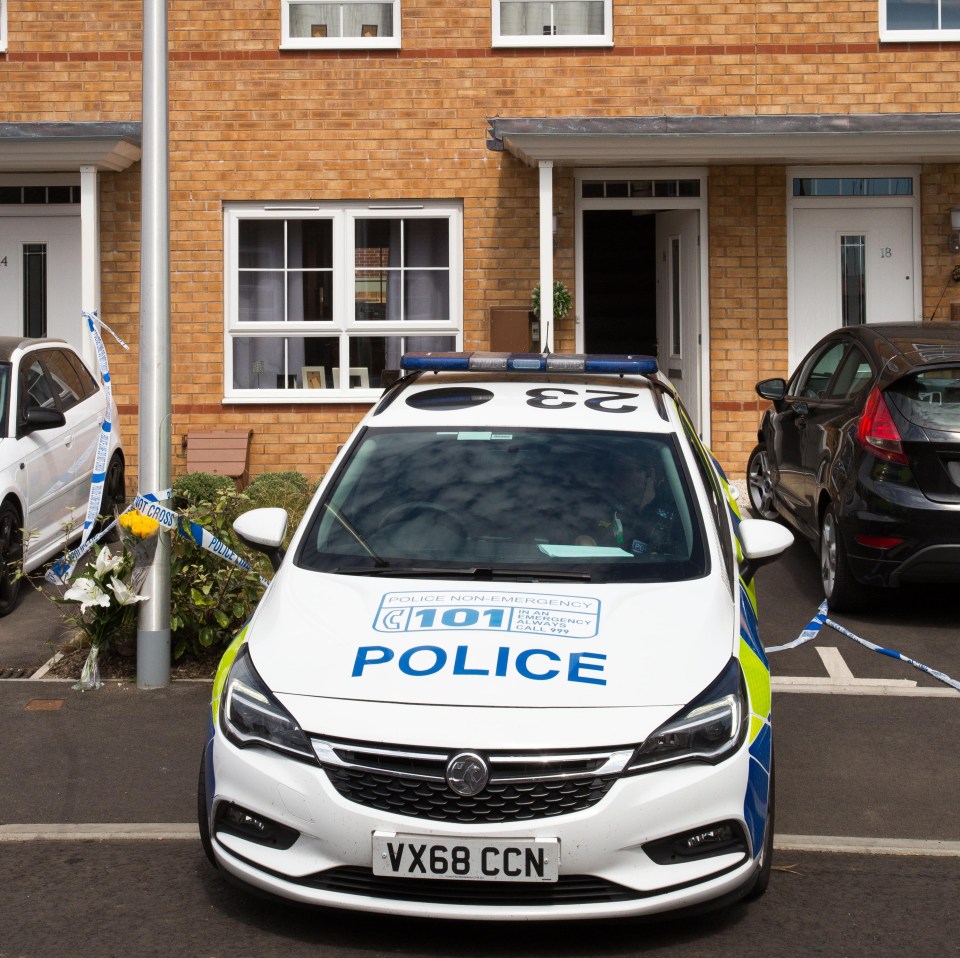 Police cordoned off the scene