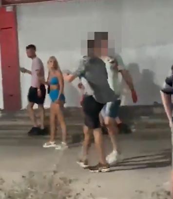 The two Brit suspects were arrested hours after the vicious assault