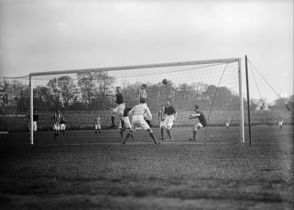 The FA Cup Final, with this snap from 1912, was played on the same venue from 1895 to 1915