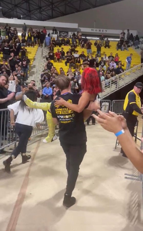 Mercedes Mone was carried from the ring to the back after the match