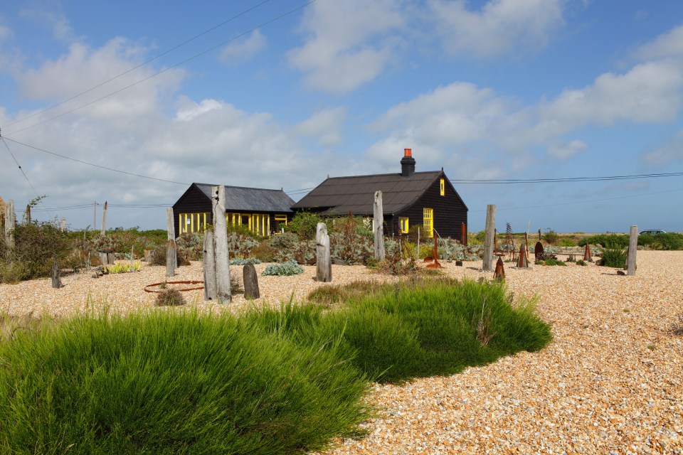 A popular attraction is the black Prospect Cottage