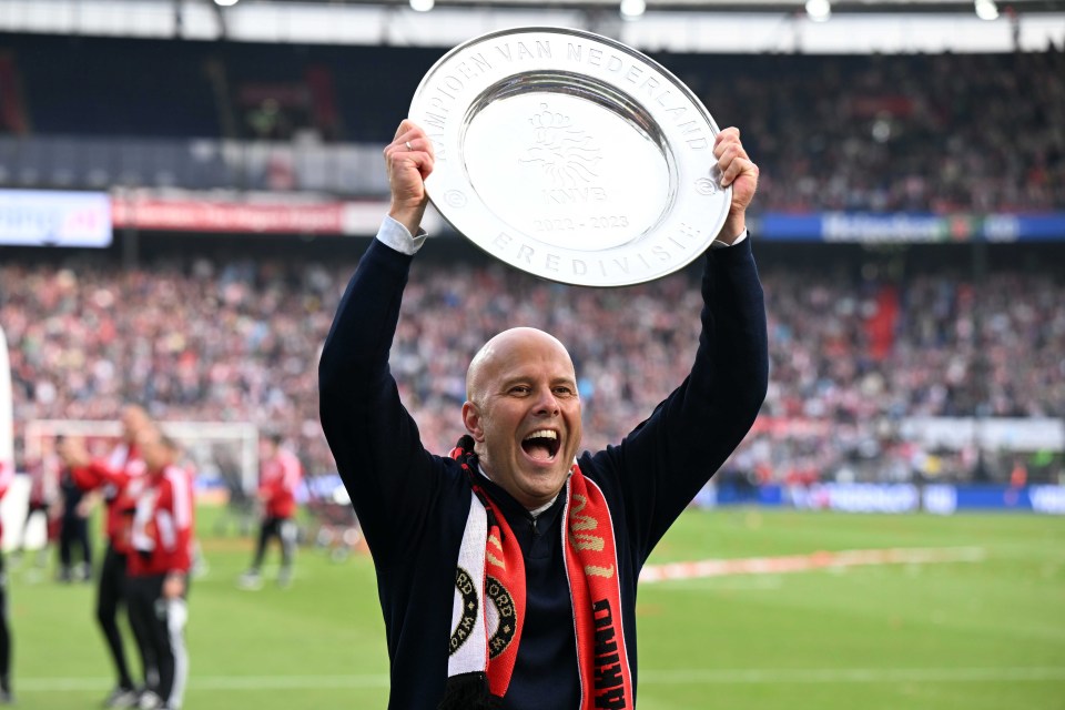 Arne Slot won the Eredivisie with Feyenoord this season