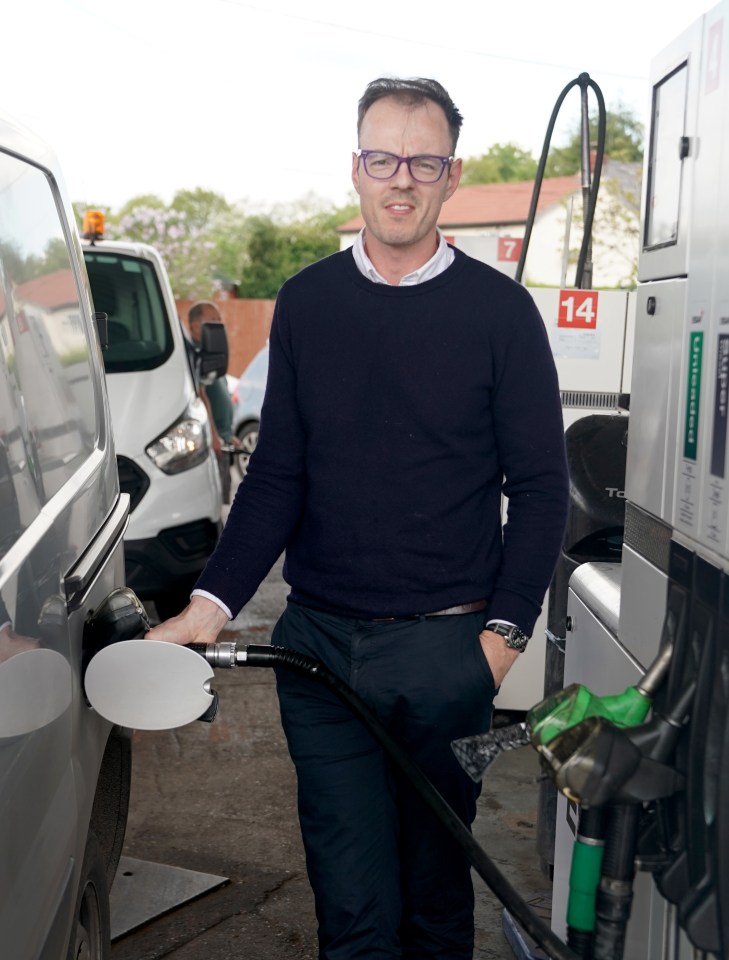 Customer Terry Blaee travels 20 minutes to Dave's garage to fill up every week