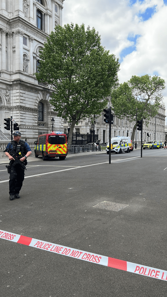A police cordon was put in place at the scene
