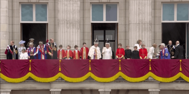 The crowds went wild as the royals came outside
