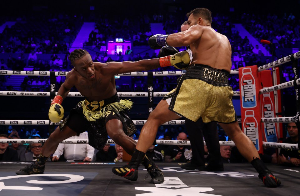 KSI beat Joe Fournier with a second-round knockout