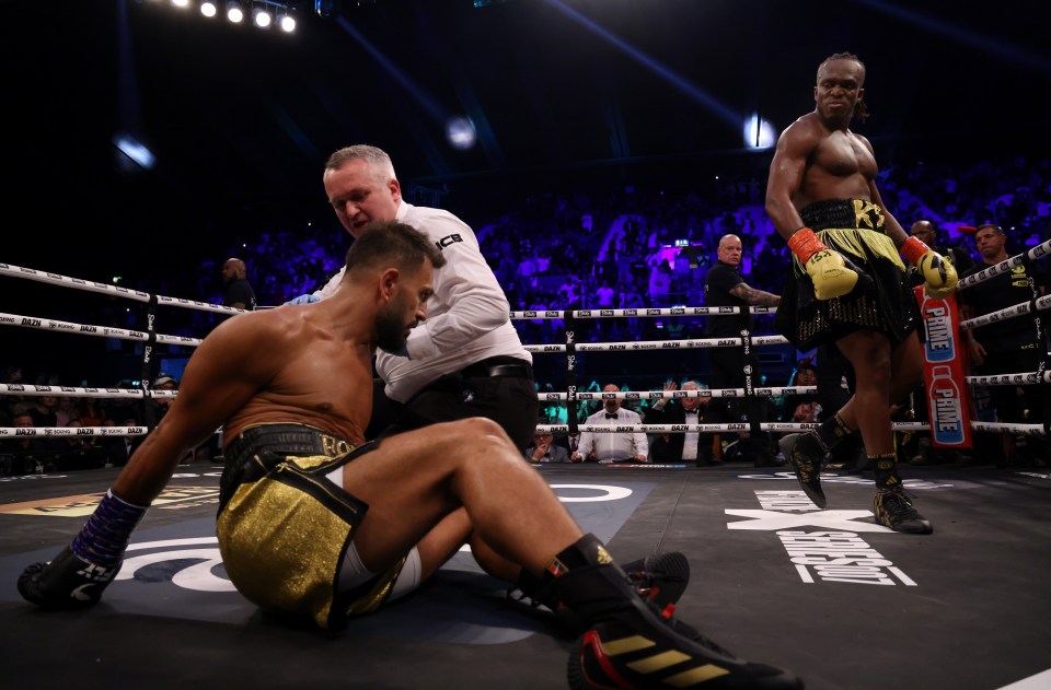 Fournier tried his best to beat the ten-count but was unable to