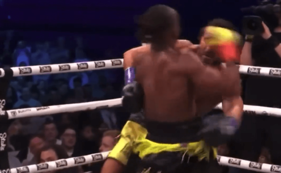 His glove appeared to make minimal contact