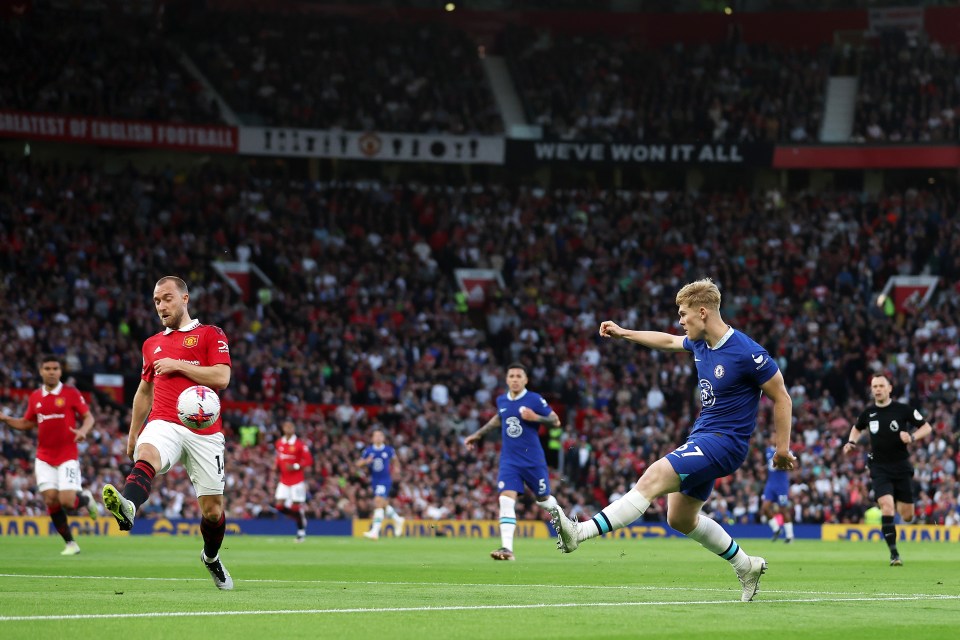 Lewis Hall was one positive for Chelsea on the wing