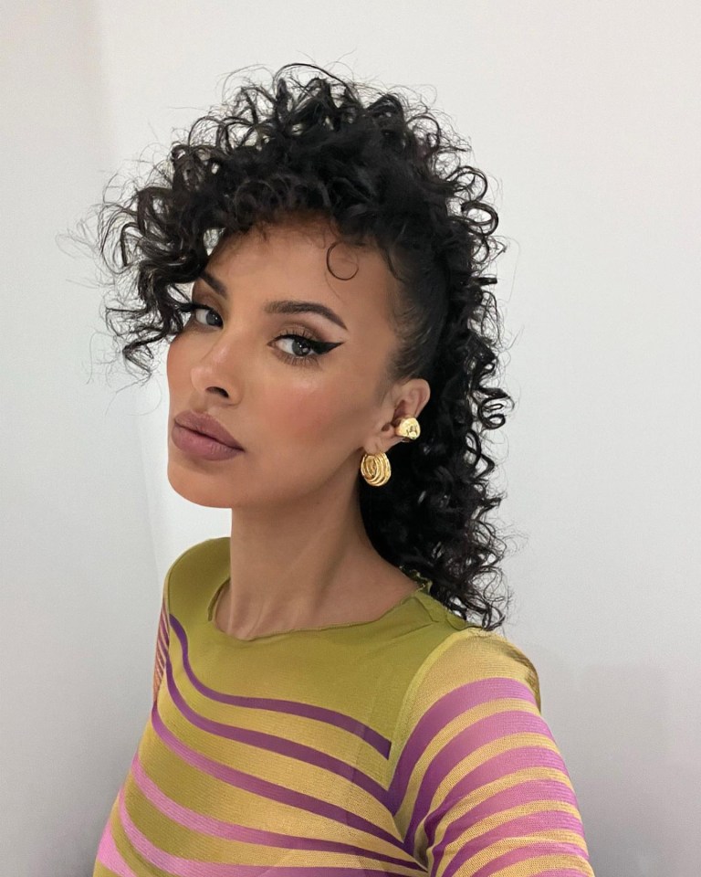 Maya Jama shared a snap of her daring new curly mullet
