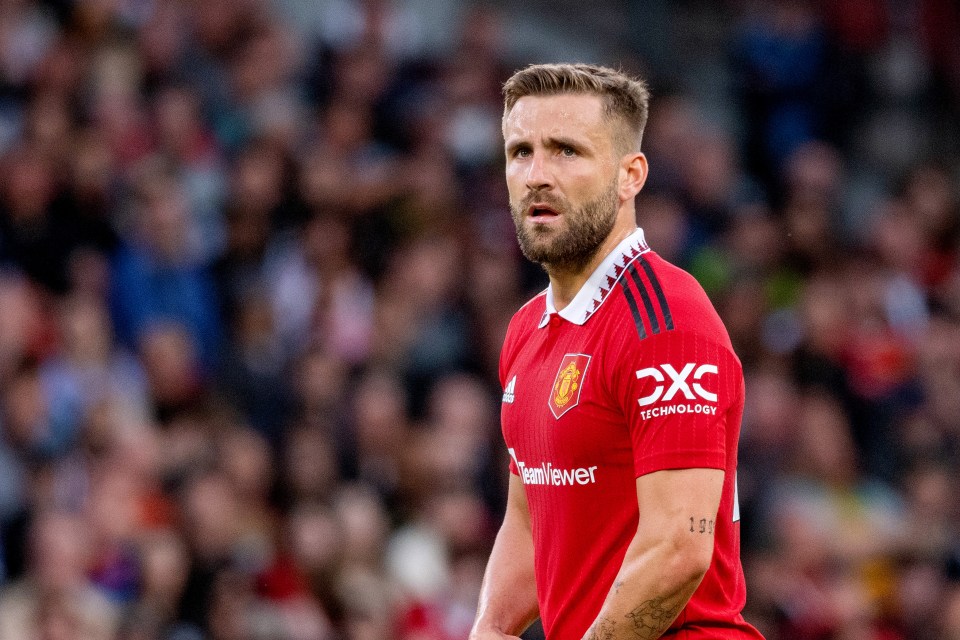 Luke Shaw was forced off at half-time in another blow to Man Utd, although it is not known if it was just precautionary