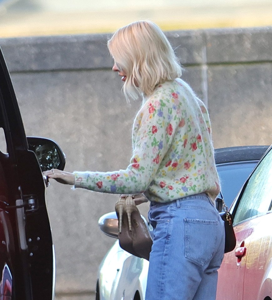 Holly pictured on her way to work before taking her half term break