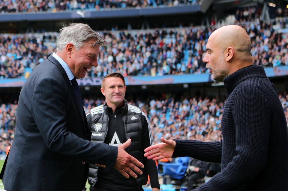 Sam Allardyce has revealed why he said he was 'just as good' as Pep Guardiola