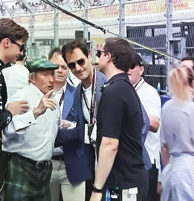 Stewart convinced Roger Federer to talk to Martin Brundle