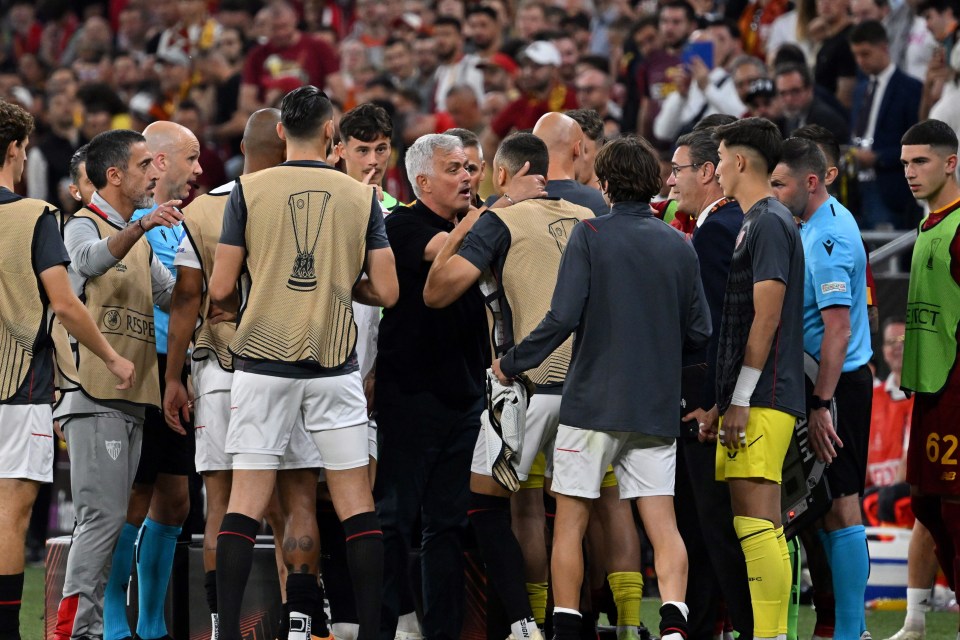 Jose Mourinho lost his cool as his unbeaten run in European finals ended