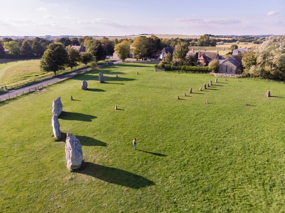 The stone circles can be found in Wiltshire about 25 miles from Stonehenge