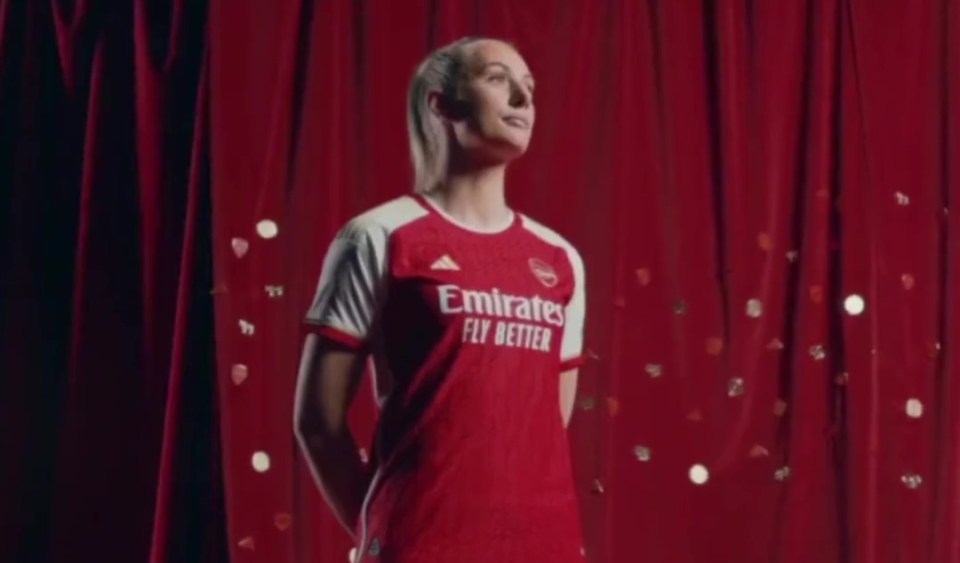 Arsenal women's star Stina Blackstenius was also part of the launch